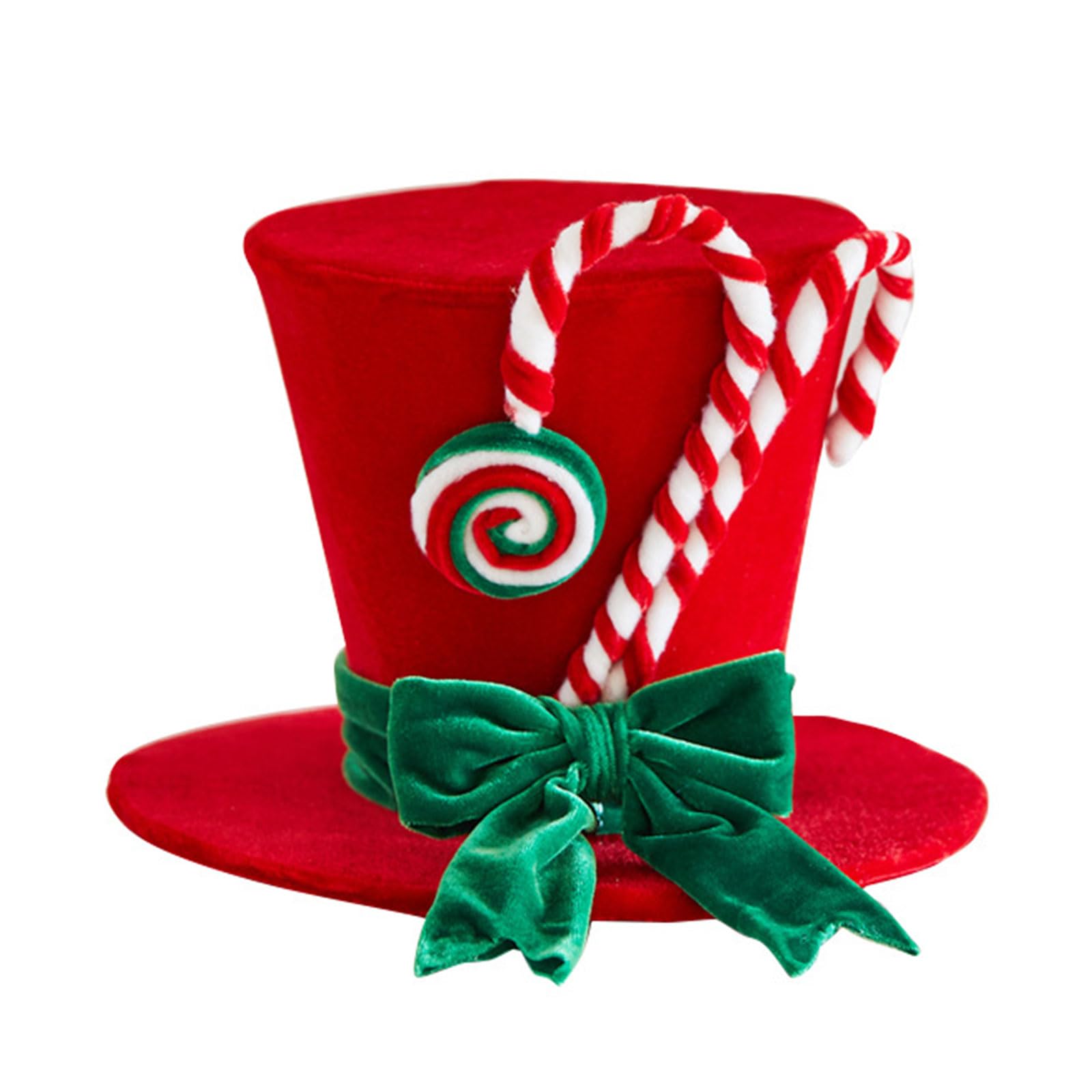 [Avejjbaey] Przenośna flokowana czapka bożonarodzeniowa odporny na alergie materiał zbieranie kapelusz festiwalowy dla dzieci dorosłych wydarzenia festiwalowe wielofunkcyjne świąteczne akcesoria