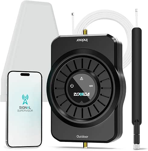 ZORIDA Cell Phone Booster for All U.S Carriers, Boosts 5G