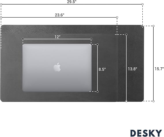 Desky Leather Desk Mat Medium