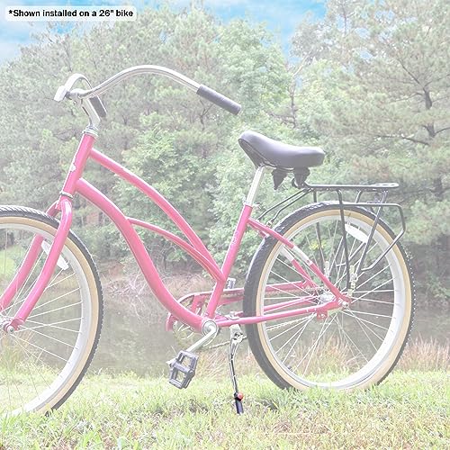 Lumintrail Center Mount Bicycle Kickstand - Fits 24-29 Inch Bikes - Bike Kick Stands for Adult Mountain, Cruiser and Road Bike - Quick Adjust Height Kickstand