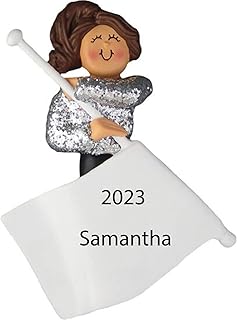 Colorguard Ornament Personalized Colorguard Gift 2022 Color Guard Ornament, Color Guard Gifts for Flag Girl Ornament, Marching Band Color Guard Flags Ornament Winter Guard Ornament - Free Customized