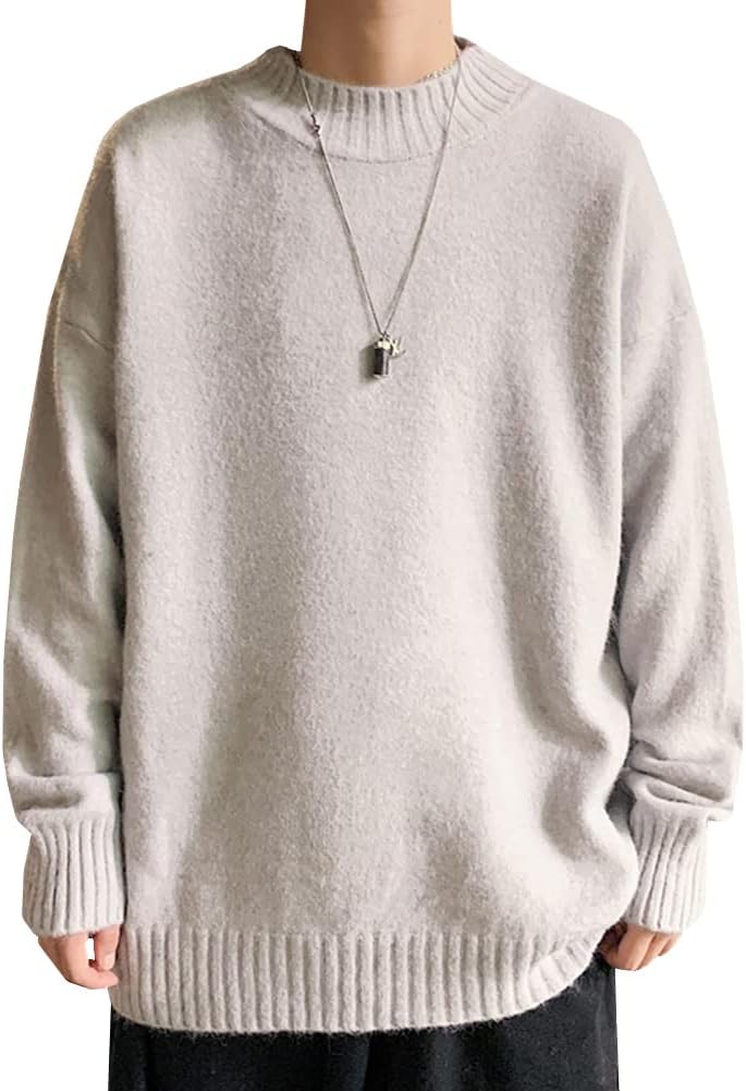 [MIOBER] セーター メンズ ニット タートルネック 厚手防寒 暖かい ハイネック メンズ セーター オシャレ 無地 カジュア