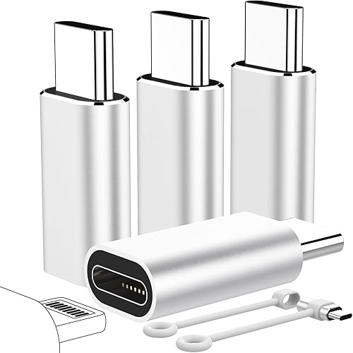 Dumsud Adaptador Lightning a USB C, conector de carga USB C para iPhone serie 15, cable de iluminación i-OS a adaptador USB C compatible con
