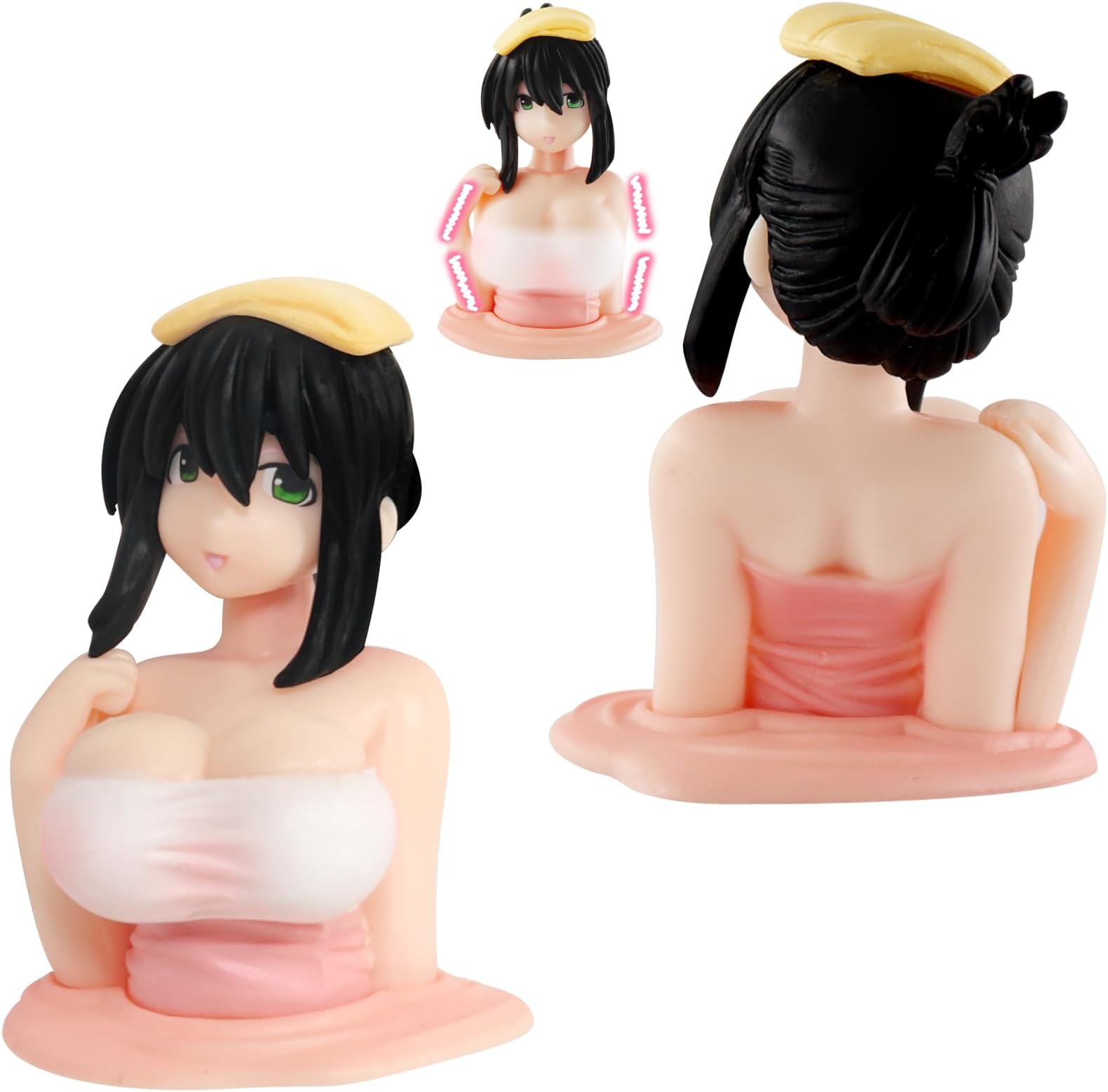 DBZMODISCH Anime Figure Kanako Figure Model, Kanako Chest Shaking Ornaments, 2 Pieces Anime Figure Model, Q Version Anime Figure Doll, Home Car Desktop Decoration Collection Gifts for Decor