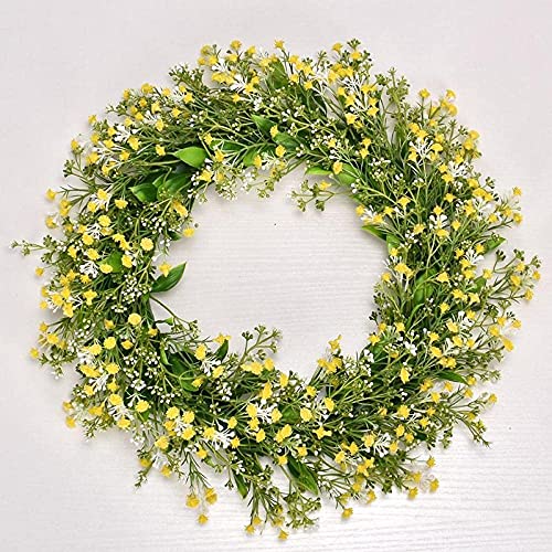 Guirlande de gypsophile et tournesol champêtre pour sublimer votre porte d'entrée