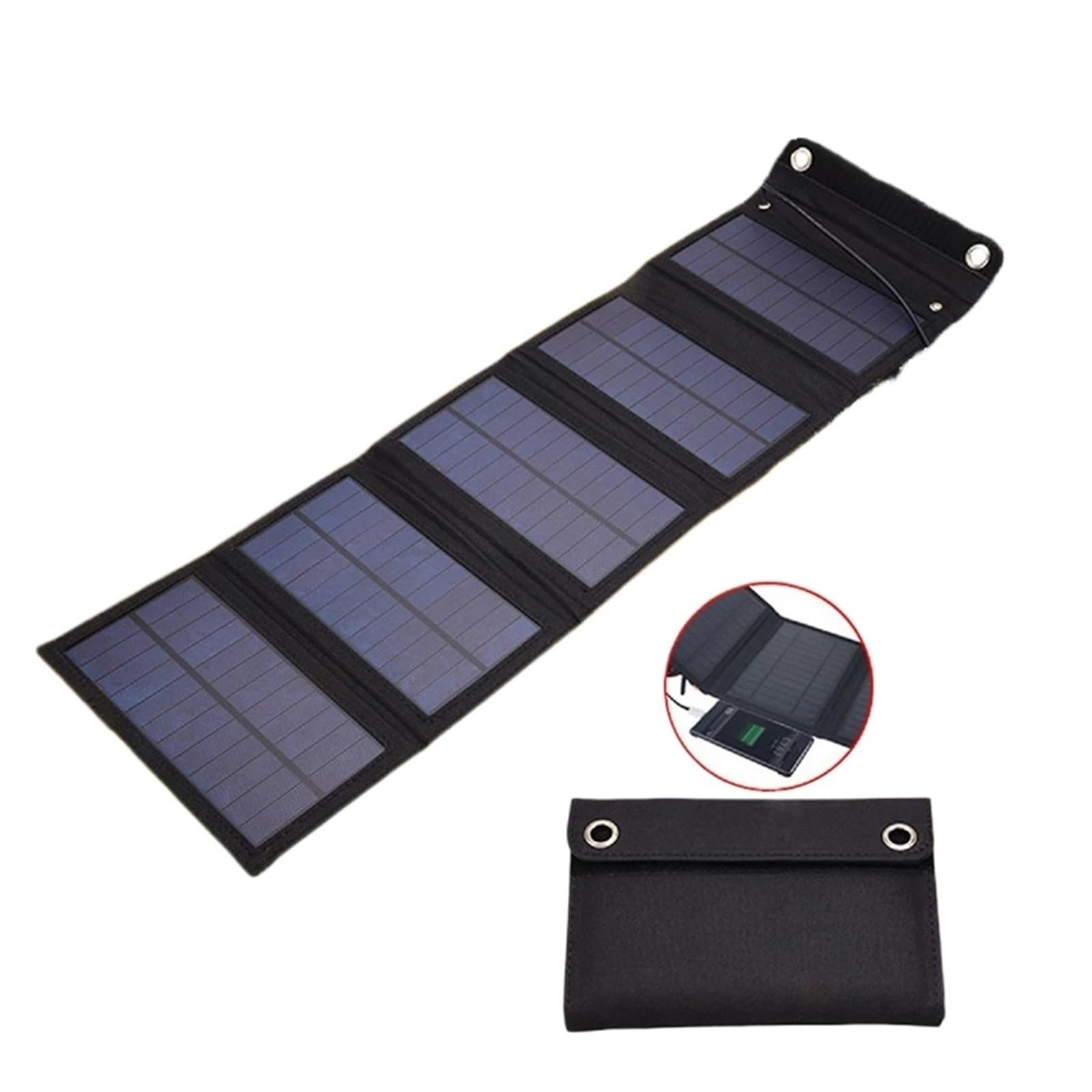 Panel Solar Plegable For Acampar Al Aire Libre Y Caminar