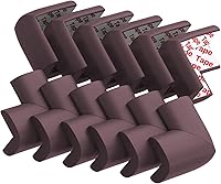 Vista 8 de Paquete de 12 protectores de esquina para esquinas y bordes a prueba de bebés, protectores de espuma de goma precintados de seguridad suave para Gris
