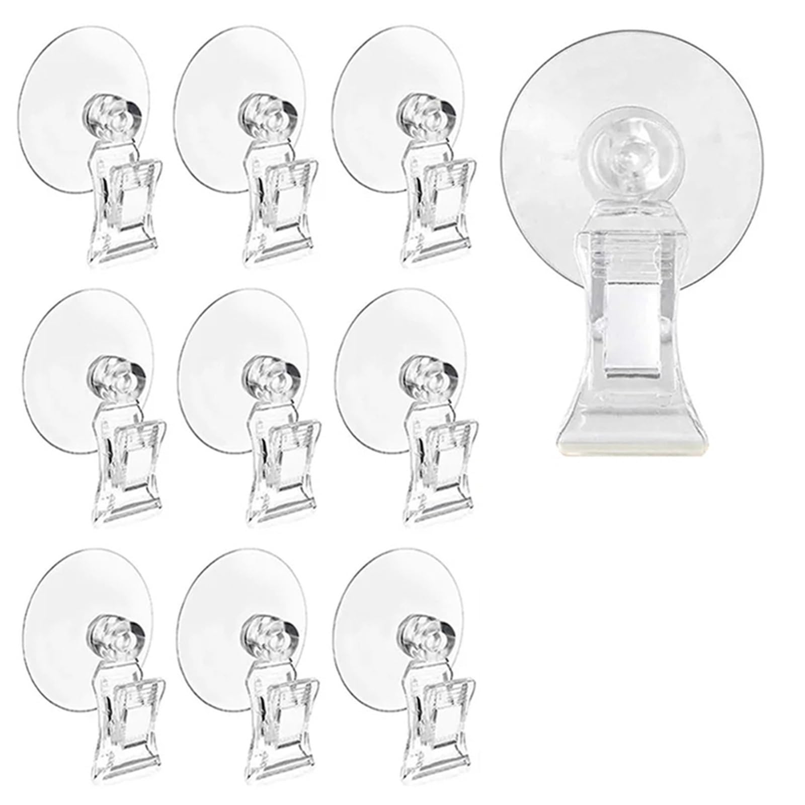 Vaeltor One Color 30Pcs Suction Cup Clips Suction Cup Clamp Bathroom Window Glass Suction Cup With Clip For Advertising Display