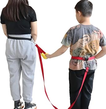 pinklilycare Autism Hands Free Safety Belt Walking Harness for Bigger Children with Adjustable Tether for ADHD Special Needs