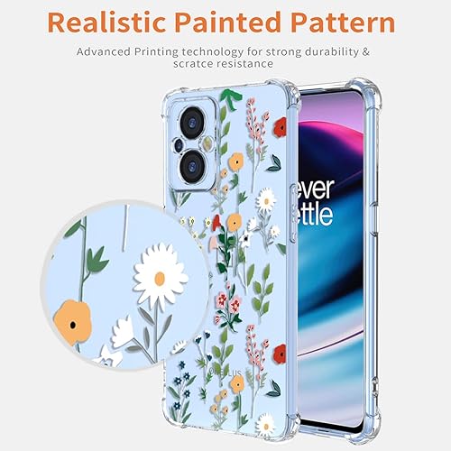 Miniatura 4 de KOARWVC Funda transparente para Nord N20 5G, Oppo Reno8 Lite 5GReno7 Z 5GReno7 Lite, funda suave y transparente de TPU a prueba de golpes, cubierta