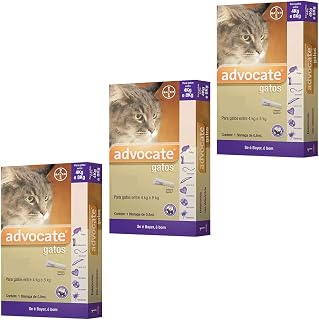 Combo 3un Advocate Gatos 4 A 8kg Pulgas e Carrapatos 0,8ml