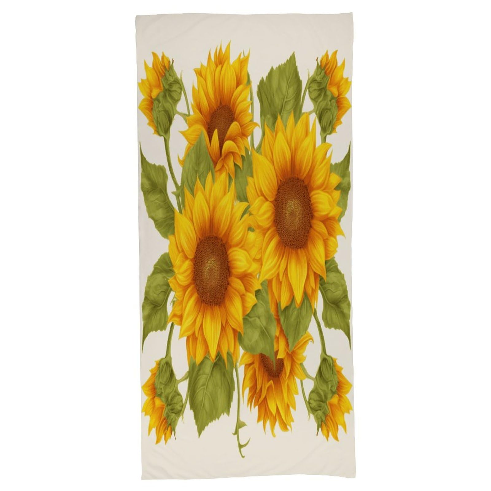 Fekiloot Men's Style Fresh Sunflower Bath Towel Highly Absorbent,Beach Towels For Wo,Pool Towel Bathroom Essential For Beach,Gym,Travel, Camp