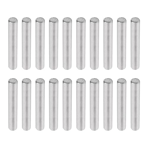 Miniatura 41 de MroMax 100 pasadores cilíndricos de acero inoxidable 304 M1.0.197 x 0.236 in, clavijas de soporte de estante para dispositivos metálicos