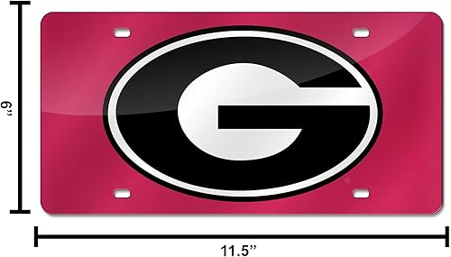 Miniatura 706 de Rico Industries Placa de matrícula de metal con incrustaciones láser de Florida Gators de la NCAA plateado,Alternativo,Negro -,Negro/Plata,Azul,azul