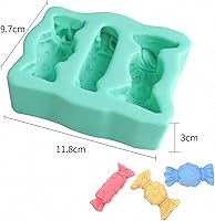 Vista 3 de Molde de fondant para bricolaje, flores, cola de sirena, hojas, lindo molde de silicona para pastel de caramelo de chocolate, vela de arcilla hecha