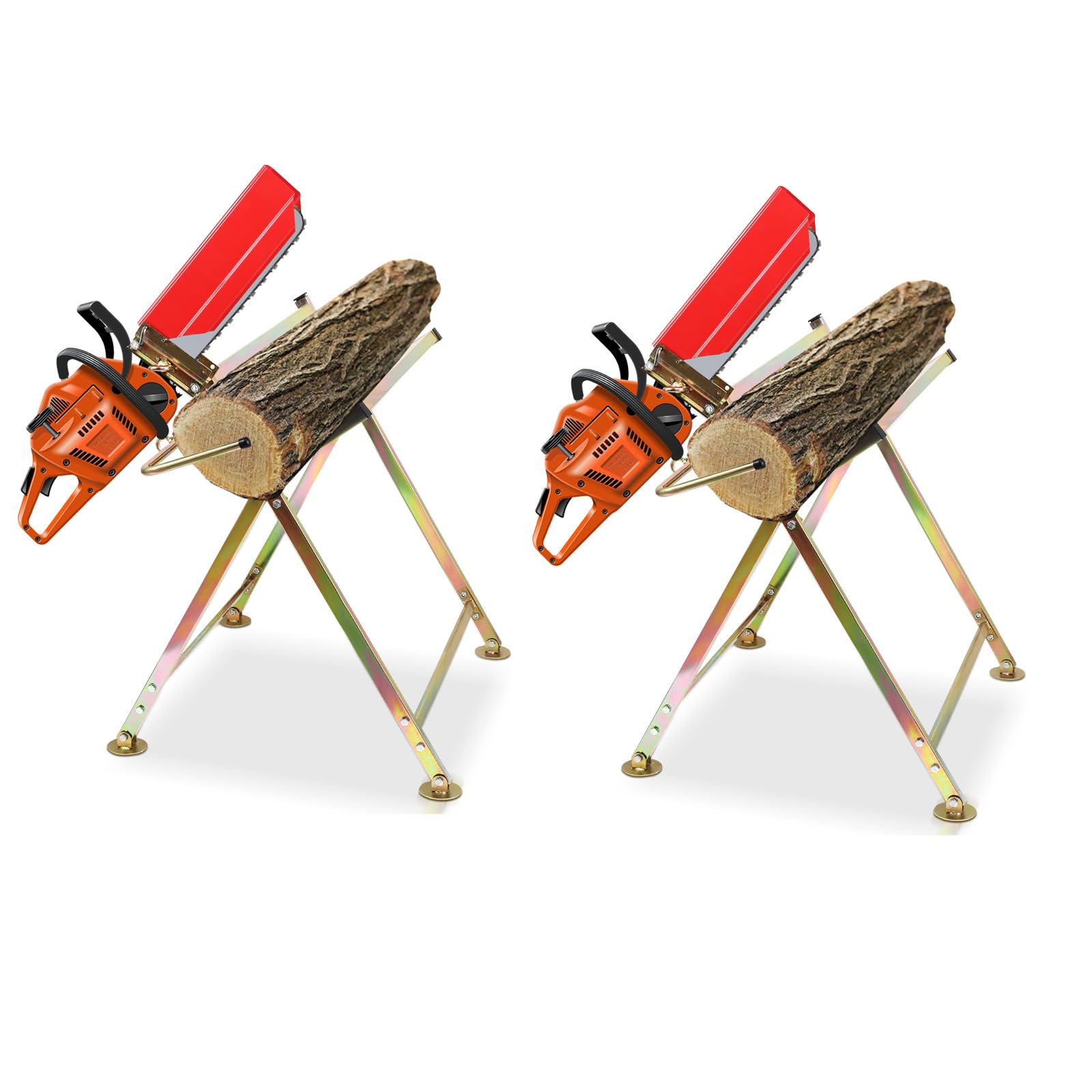 Cavalletto Pieghevole Per Motosega - Supporto Legna Da Ardere, Carico 150 Kg - Foto 10