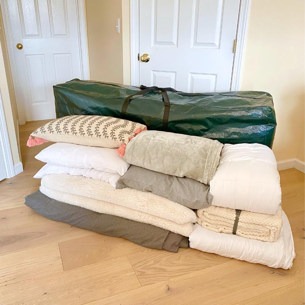 Evelots Extra Large Packing Bags for Moving - 5.5 Feet Long Storage Totes for Space Saving with Zippers & Carrying Handles for Camping, Garage, Outdoor Patio Cushion, Comforters Storage Bags