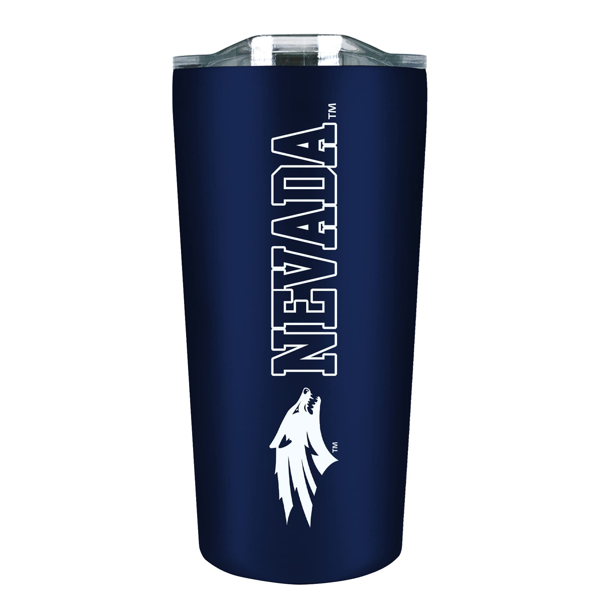 The Fanatic Group University of Nevada Reno Double Walled Soft Touch Tumbler, Design-1 - Navy