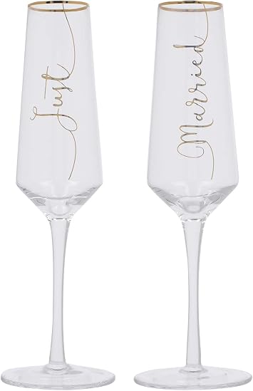 Creative Tops C000253 Ava & I Champagne Flute Wedding Gift Set, Glass