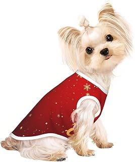Merry Christmas 3 Pattern Small Pet Breathable Vest, Dog Mesh Shirt for Daily Wear-Small