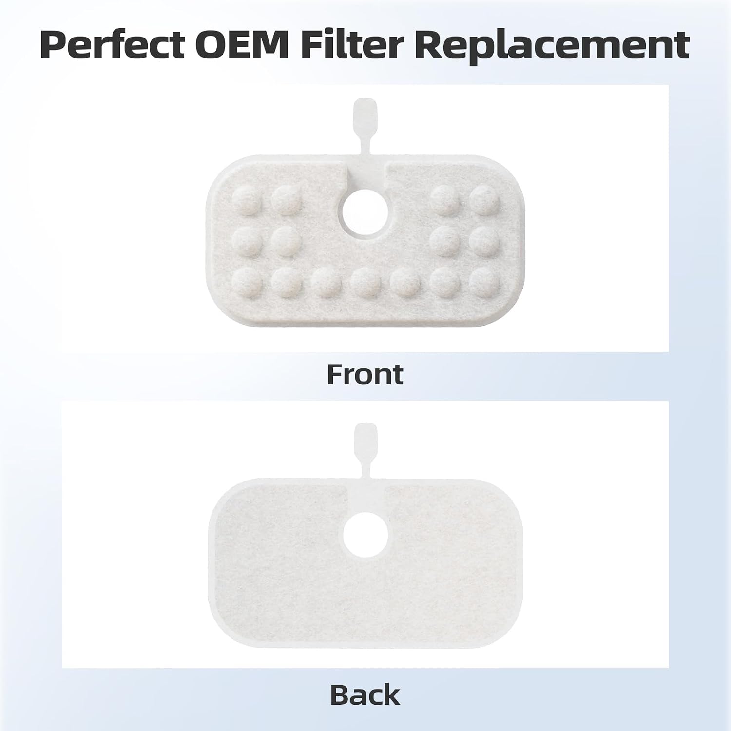 8 Pack Replacement Filter for Dockstream Cat Water Fountain PLWF106