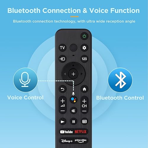 Miniatura 2 de Reemplazo remoto por voz para control remoto de TV Sony, para televisores inteligentes Sony y televisores Sony Bravia, para todos los televisores