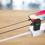 Adaptive Fast Charger Kit, KAIMENGLONG Quick Charge USB Wall Charger for Samsung Galaxy S21 /S21 Ultra 5G / S10 /S20 / S10e / S9 /S8 /Plus/Edge/Active/Note 8/9/10 (2 Type-C Cables + 2 Wall Chargers)
