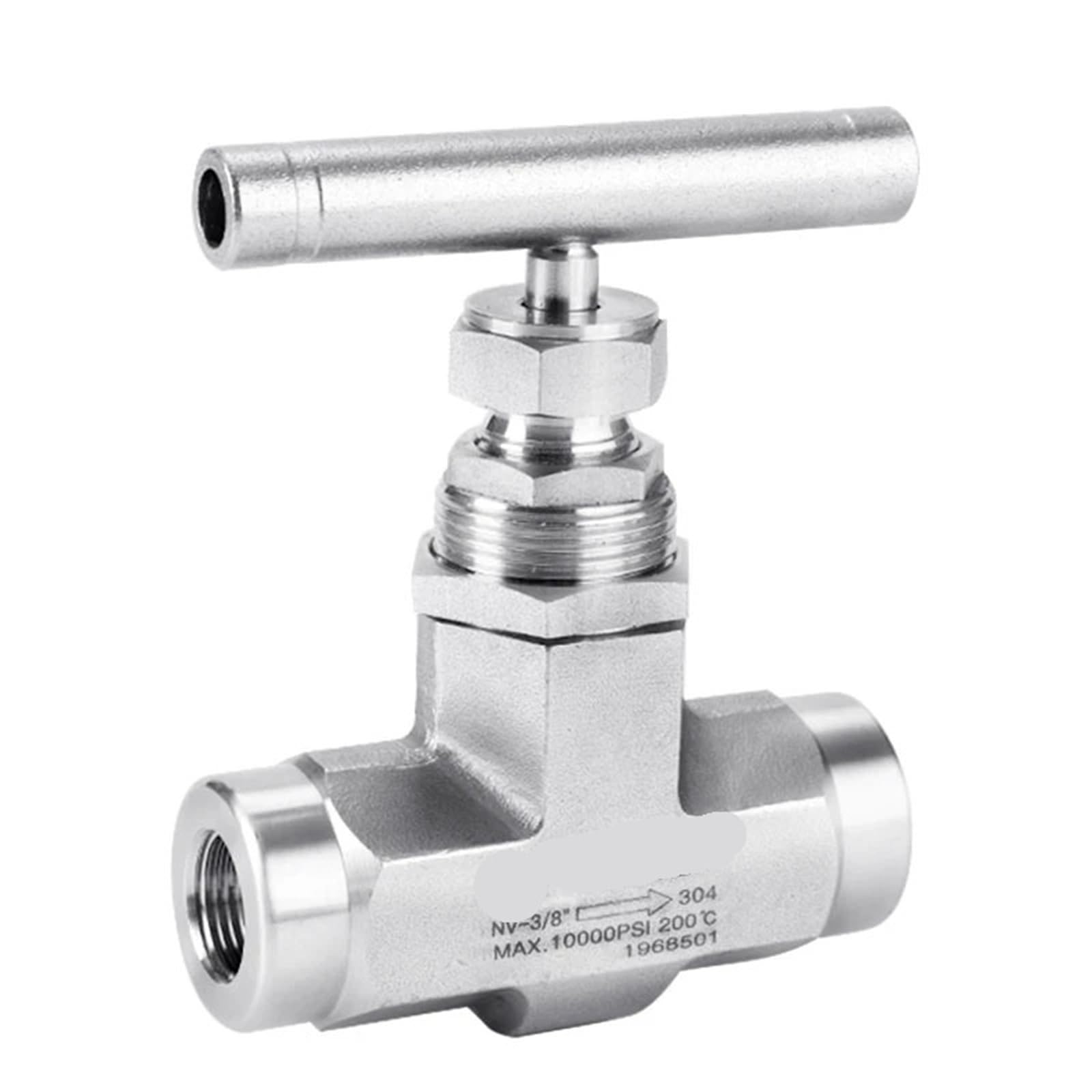 Vanne à aiguille d'arrêt taraudée 3/8 en acier inoxydable 316 modèle J13-320P