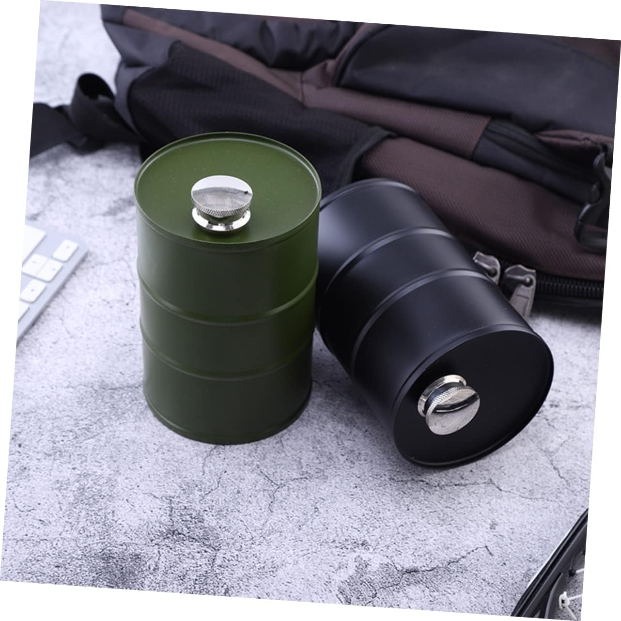 Ciieeo 750ml Stainless Steel Camping Flask Leak-Proof Design Outdoor Liquor Container for Hiking and Travel Creative Pocket Wine Canteen Portable Liquor Accessory