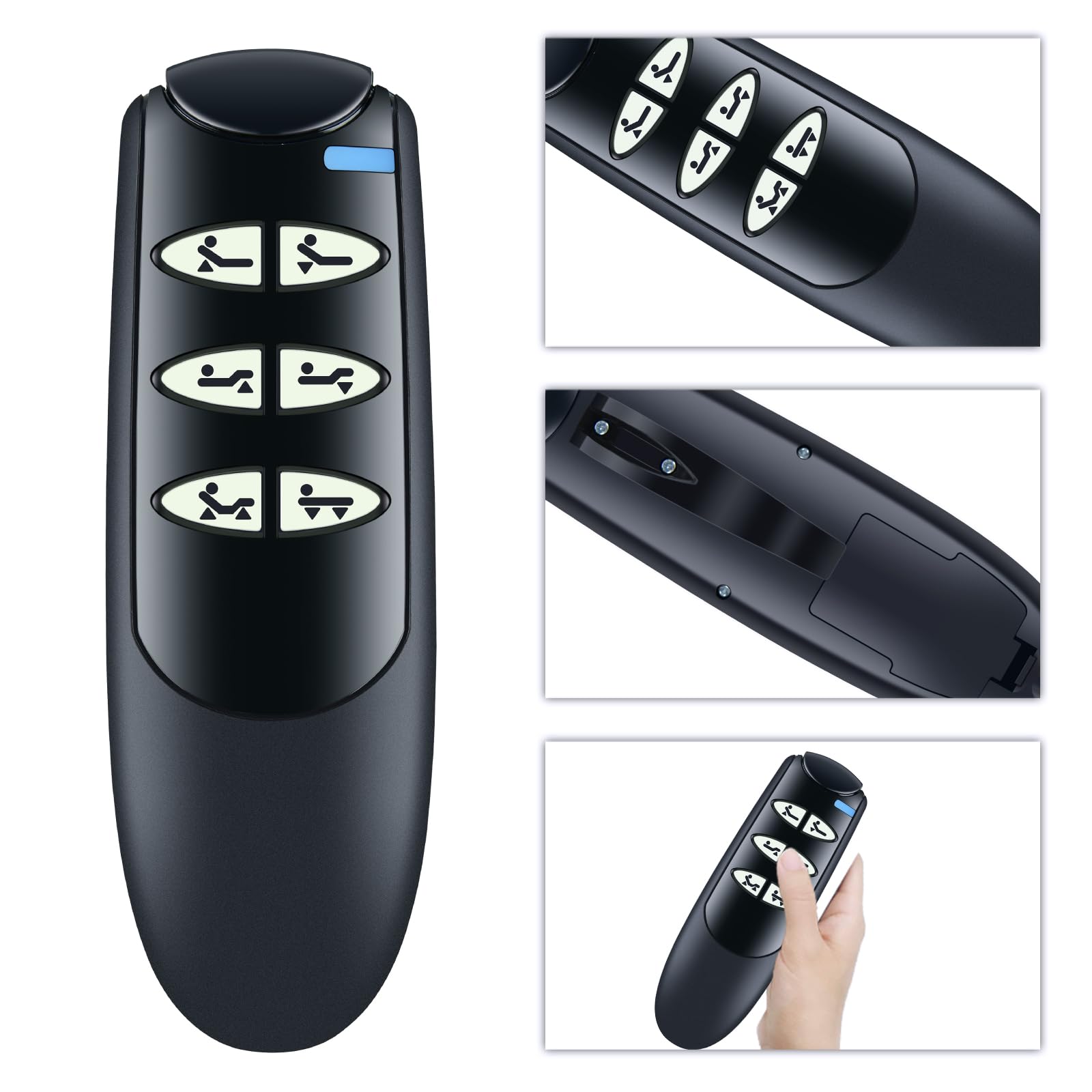15030HC-G - Mando a distancia de 6 botones con 7 pines para camas de hospital eléctricas modelos 15033 y 15235