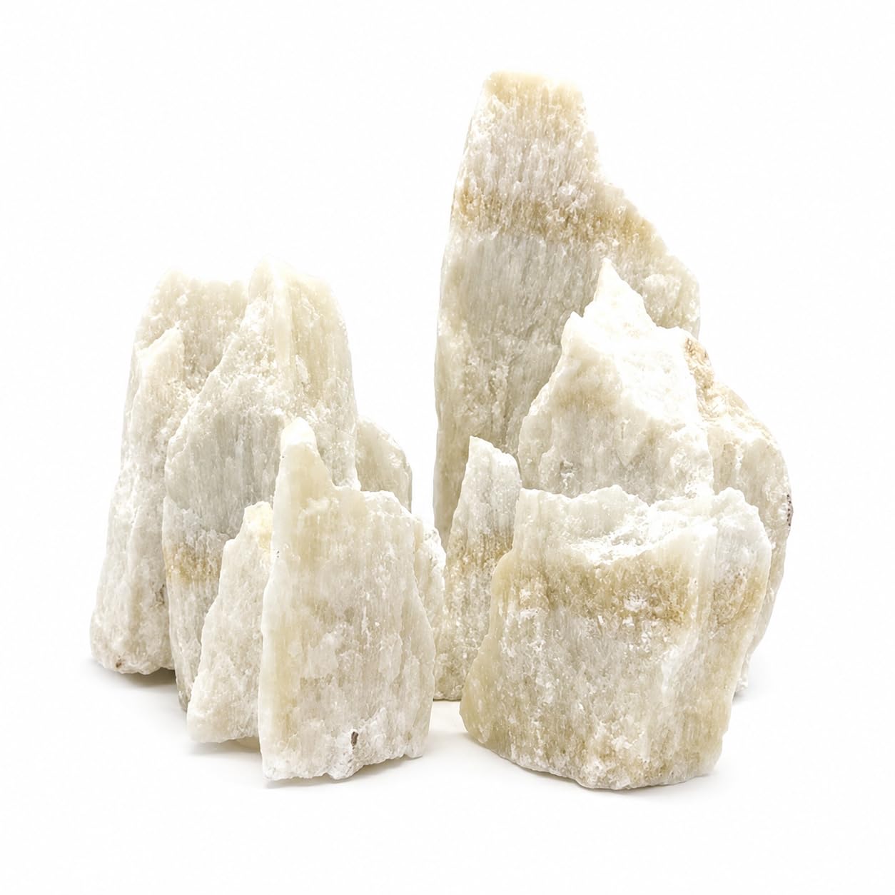Hanicks Aquarium Stones Fish Tank Rocks Natural Decoration for Aquascaping (Ice Rock, 25KG)