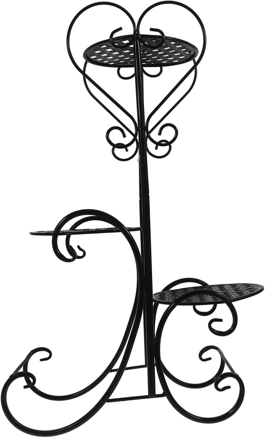 YARNOW 1pc Multi-tiered Decorative Flower Pot Stand Plant Shelf for Indoor and Outdoor Use for Display Balcony Room Garden