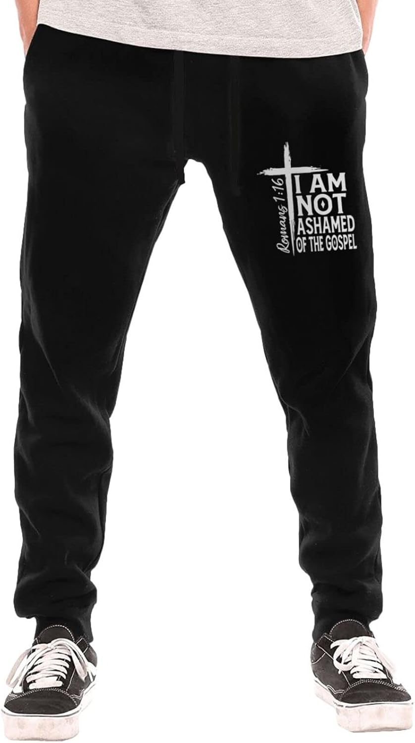 Religious Christian Faith Jesus 2 Sweatpants Mans Jogger Pants with Pockets Trousers Sports Casual Pants