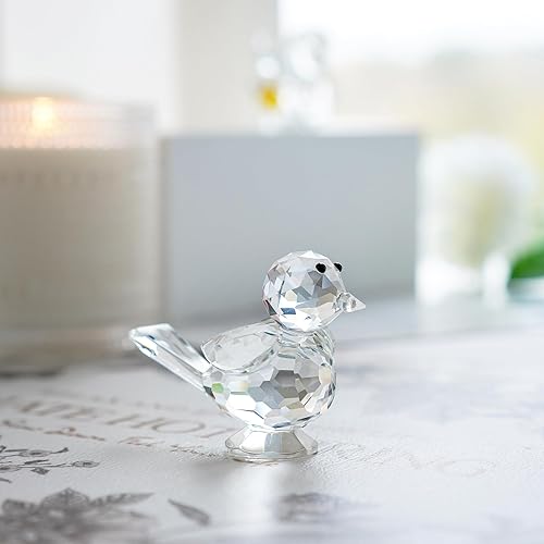 Miniatura 4 de H&D HYALINE & DORA Figuras coleccionables de cristal de pájaro de la felicidad, figura de animales de cristal para decoración del hogar de la mesa