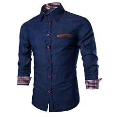 Dress Shirts for Men Long Sleeve Mens Dress Shirts Regular Fit Casual Button Down Shirts Business Stretch Dress