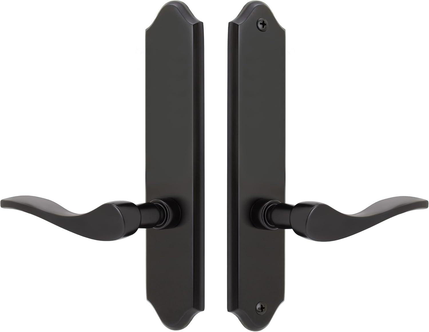 FPL Riviera Solid Brass Full Dummy Lever Set, Black