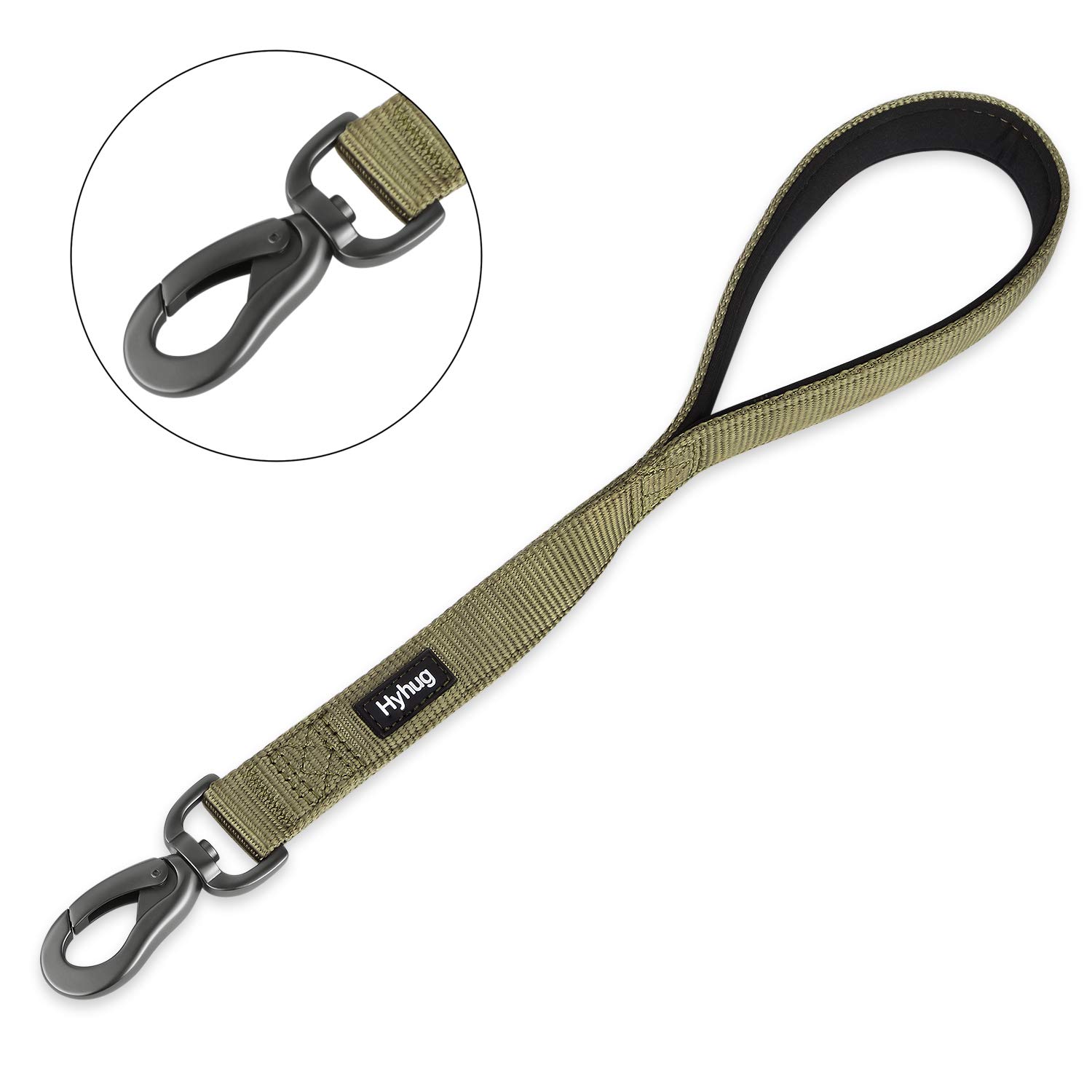 Guinzaglio Corto Per Cani Di Taglia Media - Nylon Resistente, Clip Sicura | Lunghezza 45,7 Cm - Foto 2