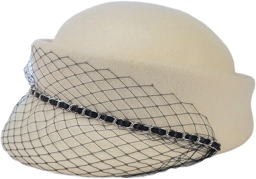 Autumn and Winter Hat Equestrian Hat Women's Beret Warm Felt Hat(E)
