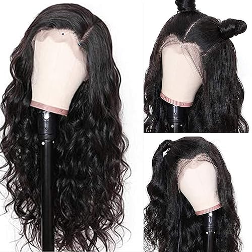 Miniatura 7 de Pelucas de cabello humano ondulado con encaje frontal HD de 13 x 4, pelucas de cabello humano para mujeres negras, densidad del 180 %, pelucas de