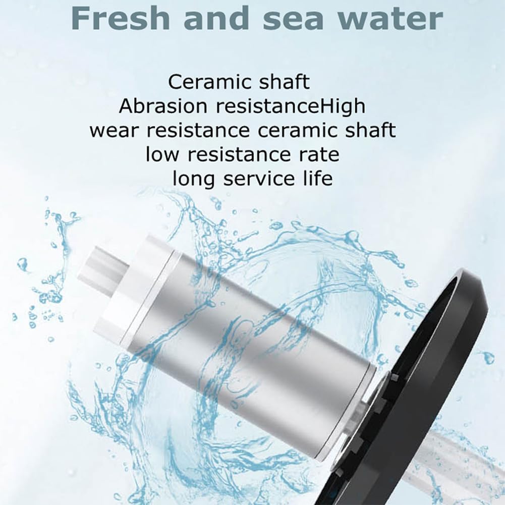 Fuente flotante para estanques de peces, bomba de agua de alta potencia con chorros de 360°, motor de ahorro de energía, bomba de eje de cerámica con tapa de entrada de filtro, sistema de producción