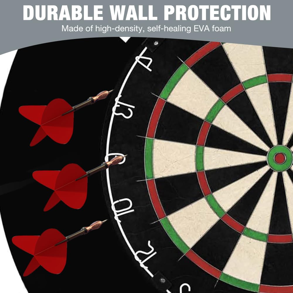 Mineup Dart Surround Catchring in nero, Protezione professionale da parete senza fissaggio aggiuntivo, Protezione per bersaglio, anello protettivo, per bersaglio surround durevole, leggero, Eva Jigsaw