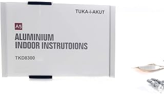 TUKA-i-AKUT Büro Türschild A5, Aluminium und Acryl Abdeckung, Büroschild zum selbst beschriften für schild 210 mm x 149 mm, Infoschild für Wandmontage zum Anschrauben/Ankleben, TKD8300-A5