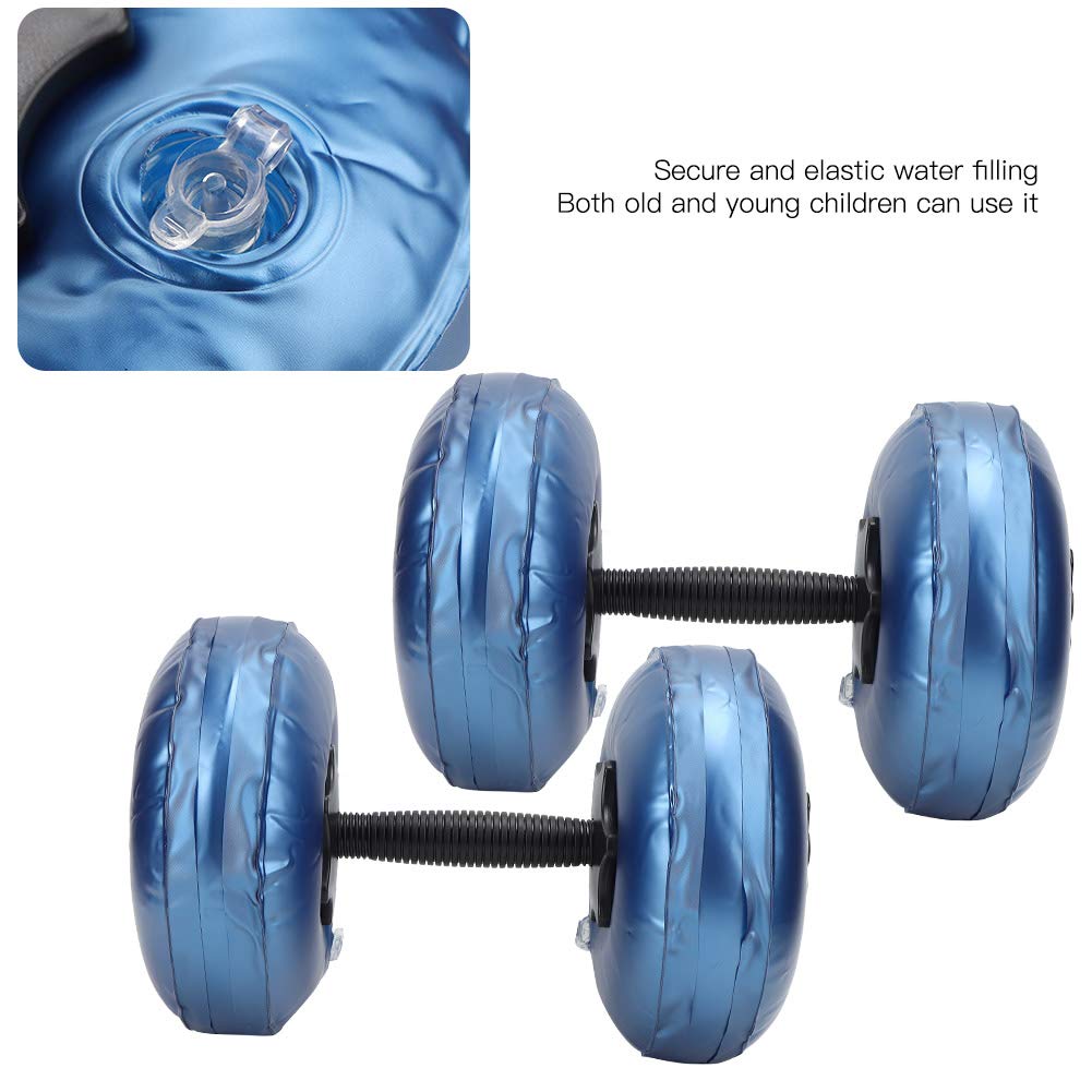 Hantle wypełnione wodą 8-10 kg Woman Fitness Przenośne regulowane hantle wypełnione wodą do treningu podnoszenia ciężarów (8-10 kg-niebieski)