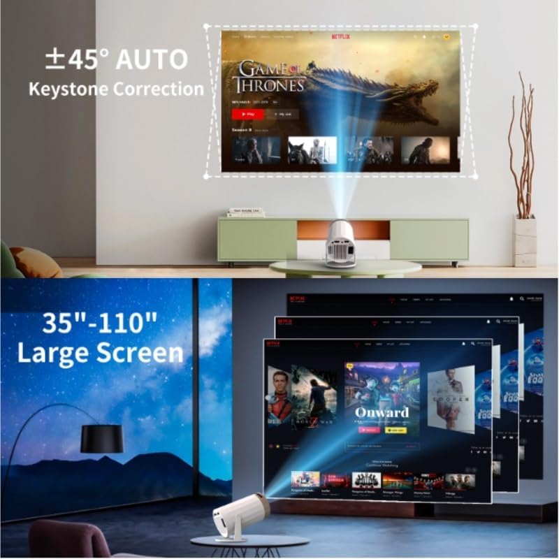 Portable Home Bedroom High Definition Outdoor Projector Multi Screen Projection Machine