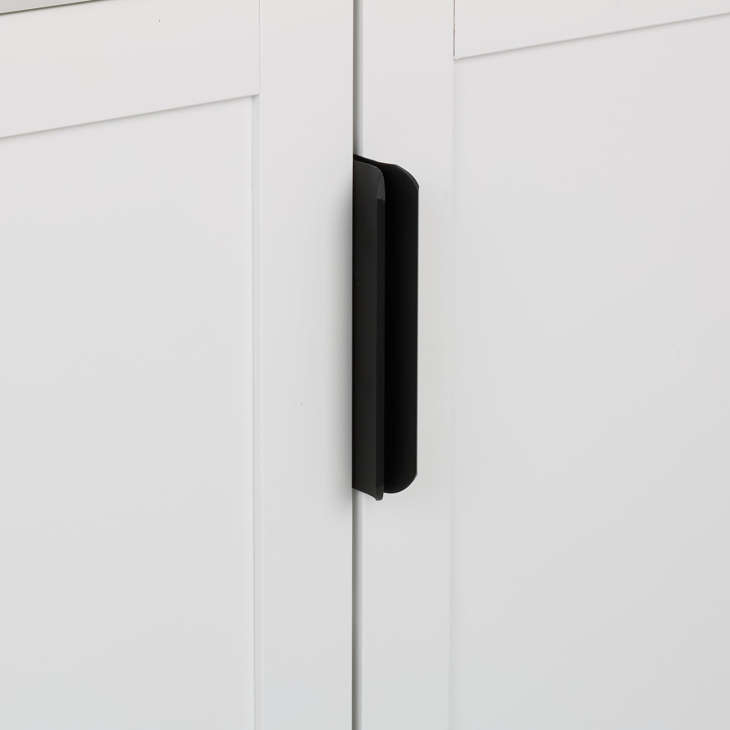 Relaxdays Mobiletto Sottolavabo, Armadietto a 2 Ante sotto Lavandino, Mobile Sifone Bagno, HLP 60x60x30 cm, MDF, Bianco