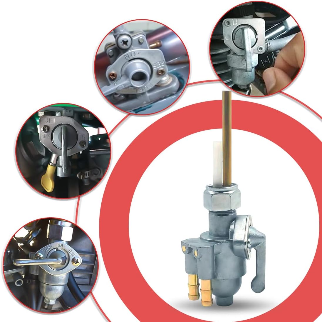 Aniro Moto Fuel Valve Petcock Replace for Honda CL175 CB350 CL350 SL350 CB360 CL360 CB450 CL450
