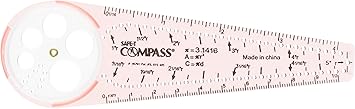 Learning Resources SAFE-T Compass, Orange, Blister Card, Classroom Safety Compass, Geometric Tracer