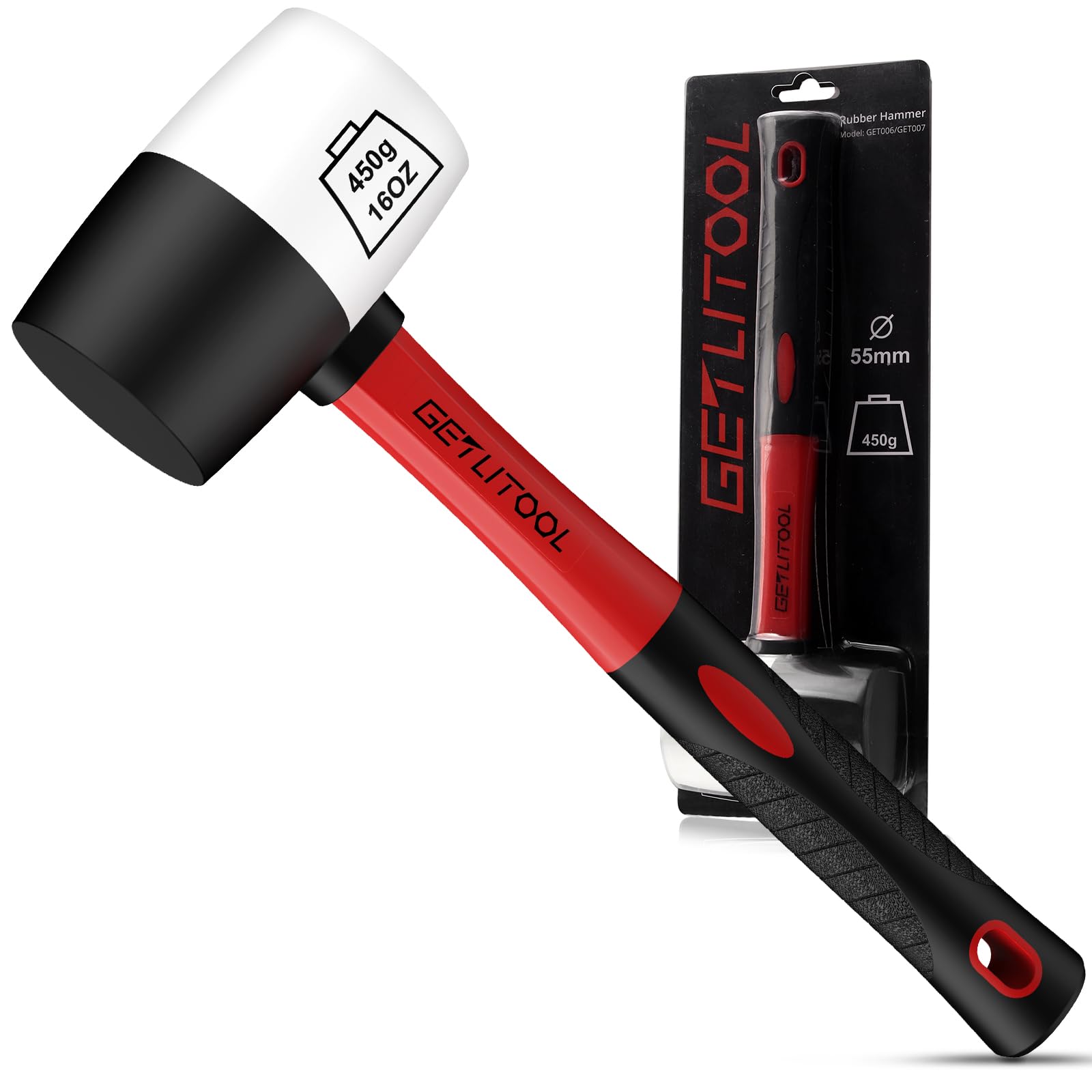 Martello In Gomma Silverline 680g - Per Lavoro Delicato Su Legno E Metallo | Strumento Professionale