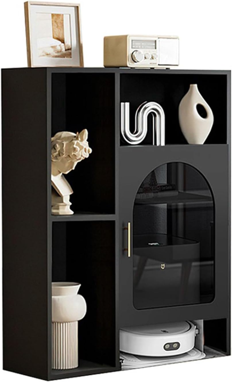 Sweeper Robot Storage Cabinet Sweeping Robot Storage Cabinet Small Home Shelves Living Room Bookcase Bookcase Bookshelf Home Economics Cabinet Narrow Cabinet Sweeper Organizer(100x40x95cm)
