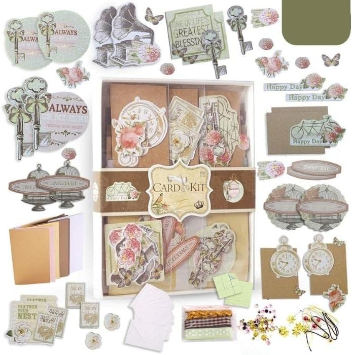 PICKME DIY Greeting Cards Making Kit - Create Your Personalized Handmade Greeting Cards Assortment of Art Characters with Envelopes for Kids & Adults, Excellent Gift Birthday Card & Thank You Card